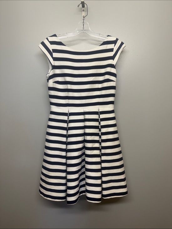 kate spade Dresses & Skirts - Kate Spade Silk Navy White Striped Fit & Flare Aline Prep Midi Dress w/Pockets